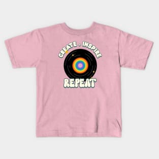 Create. Inspire. Repeat Kids T-Shirt